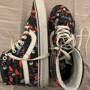 lightly worn trendy vans sneakers size 8.5